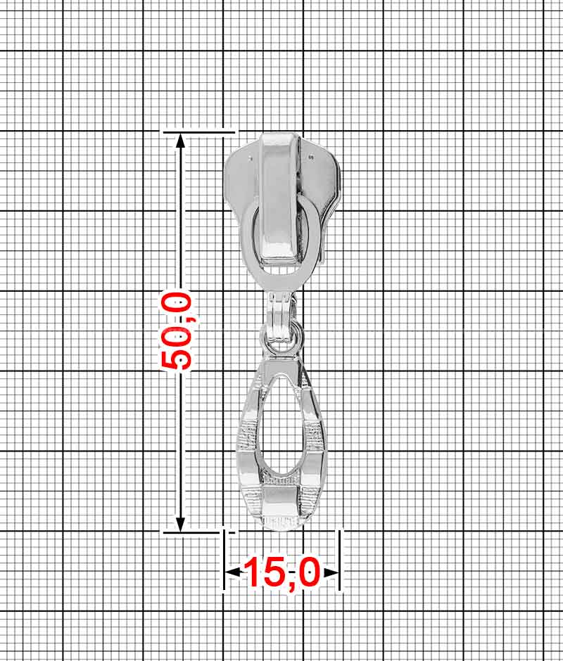 Бігунок SM-8-2 (срібло) - Фото 1