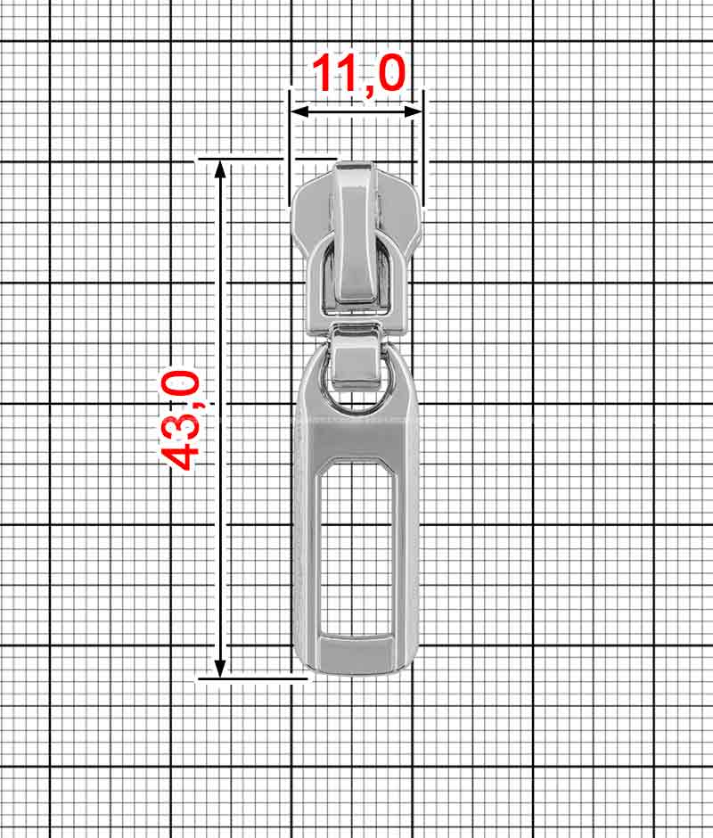 Бегунок A.SPM-5-505/1 (серебро) product.image_alt