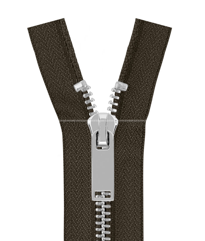 Блискавка металева роз'ємна 041MR-5-549 (078 темно-зелений/срібло) - Фото 3