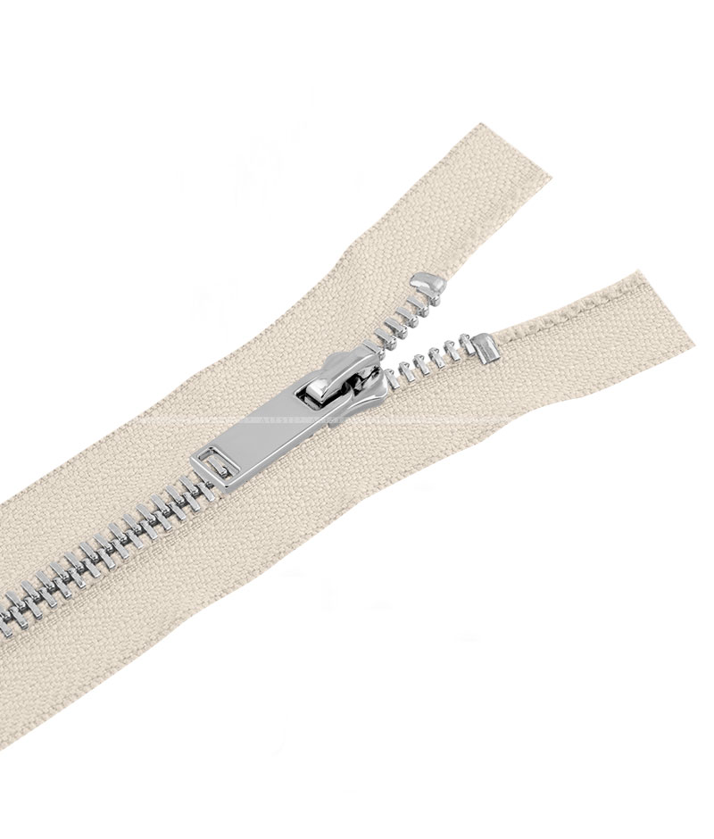 Блискавка металева роз'ємна  041MR-5-549 (841 молочний/срібло) - Фото 3