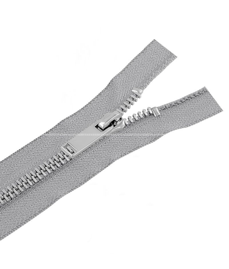 Блискавка металева роз'ємна на два бігунки 041MR-5-549T+549 (329 грей2/срібло) - Фото 2