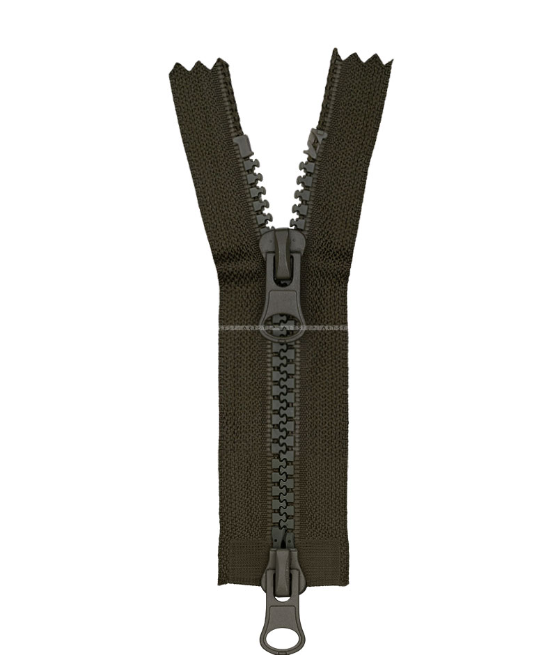 Молния тракторная разъемная на 2 бегунка TW.08TR-5-517+517 (хаки)